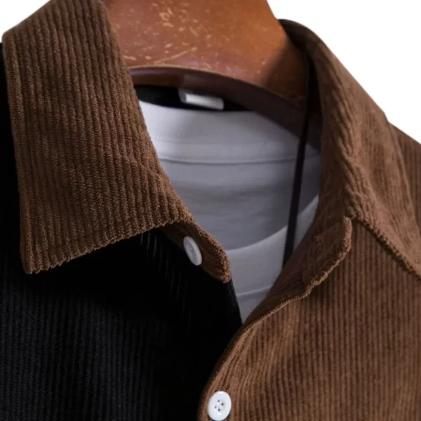 Men's Plus Size Classic Color Block Short Sleeve Shirt - Image 11