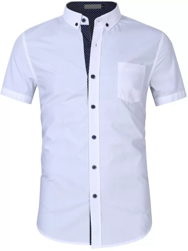 Men's Button Up Short Sleeve Shirt - Image 3