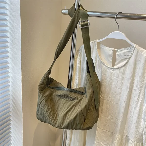 Pleated Dumpling Crossbody Bag - Image 3