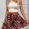 High Waist Drawstring Shorts