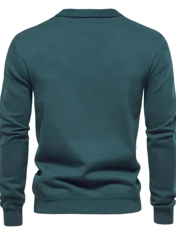 Men's Button Down V-Neck Cardigan - Image 7
