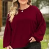 Plus Size Round Neck Dropped Shoulder T-Shirt
