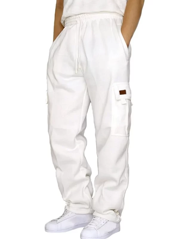 Men's Full Size Drawstring Pants with Pockets Plus Size - Image 2