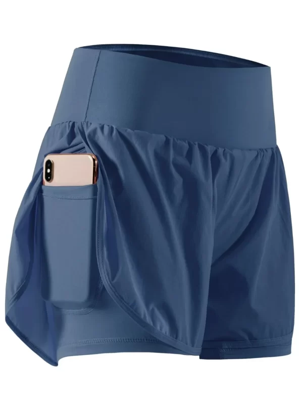 Pocketed High Waist Active Shorts - Image 17