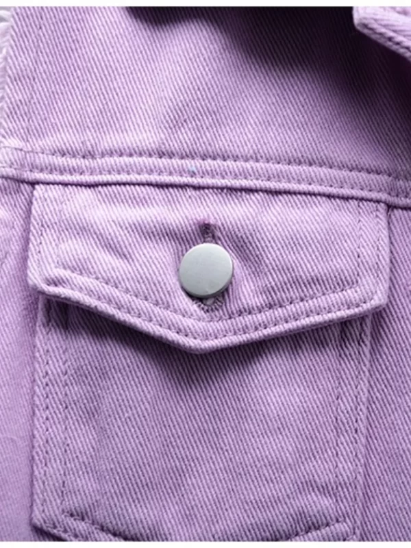 Full Size Button Down Raw Hem Sleeveless Denim Jacket Plus Size - Image 21