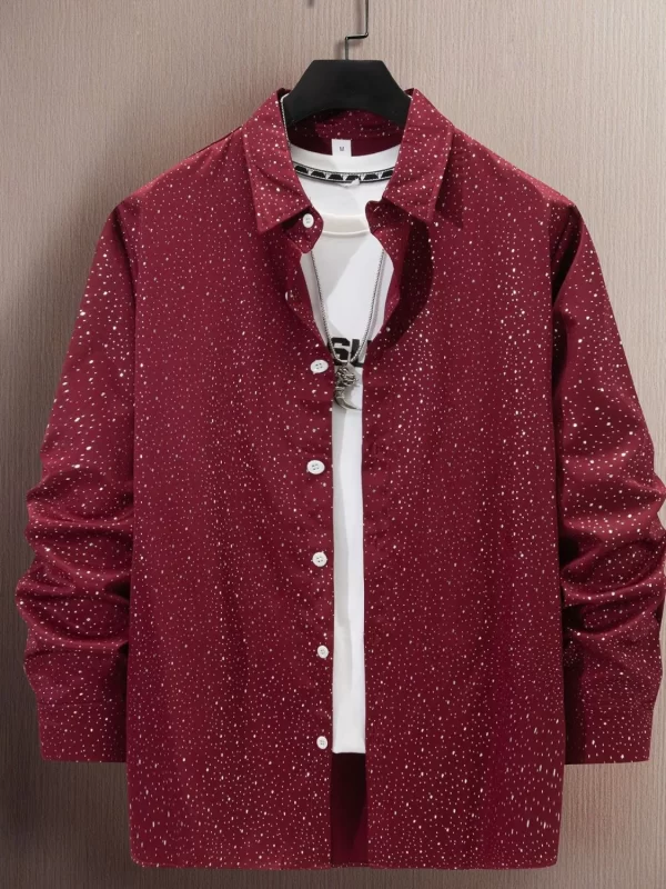 Men's Full Size Button Up Long Sleeve Shirt Plus Size - Image 5