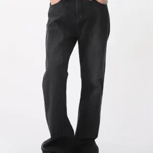 Casual Mid-Rise Elasticated Waistband Jeans