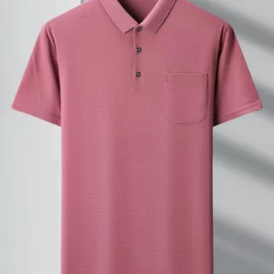 Men's Plus Size Collared Neck Short Sleeve Polo