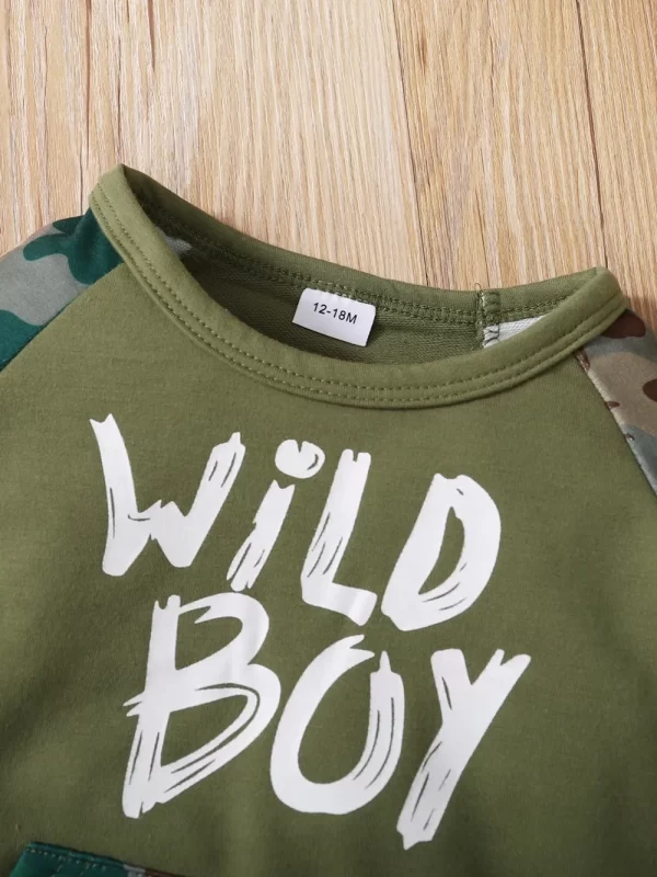 Children's Camouflage Top and Pants Set - Image 2