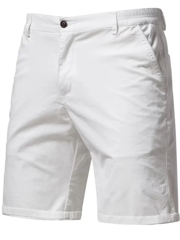 Men's Elastic Waist Shorts with Pockets - Image 2