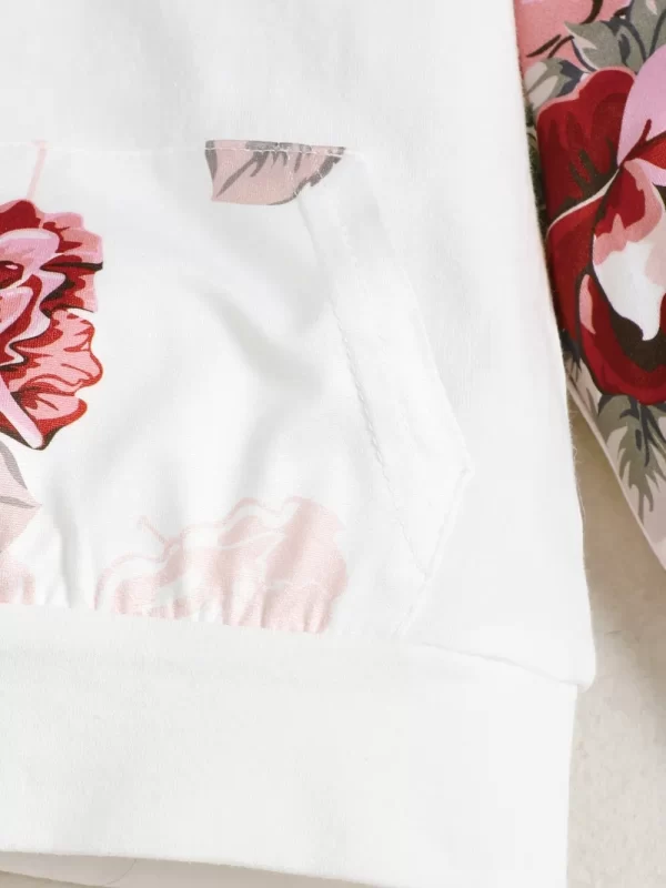 Children's Floral Top and Pants Set - Image 3