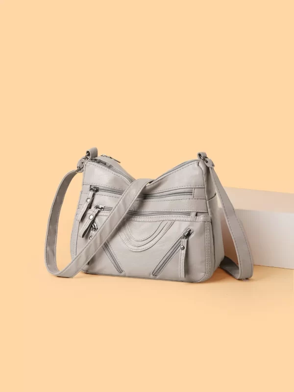 PU Multi-Compartment Crossbody Bag - Image 2