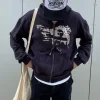 Men's Graphic Zip Up Long Sleeve Hoodie