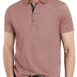 Men's Classic Heathered Short Sleeve Polo Shirt