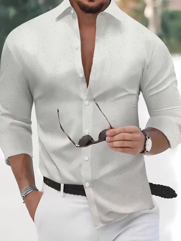 Men's Full Size Button Up Long Sleeve Shirt Plus Size - Image 8