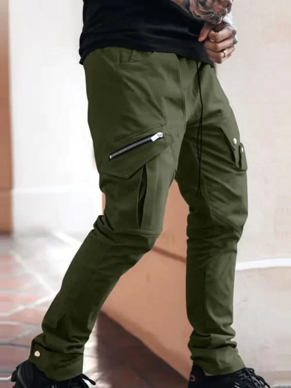 Men's Plus Size Pants with Cargo Pockets