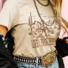LIVE YOUR BEST LIFE Western Graphic Short Sleeve T-Shirt