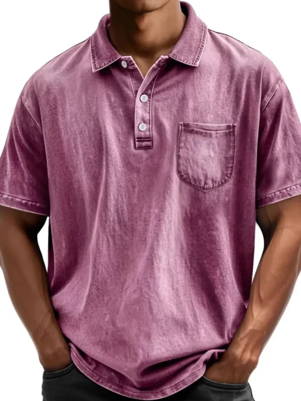 Men's Full Size Collared Neck Short Sleeve Polo Plus Size