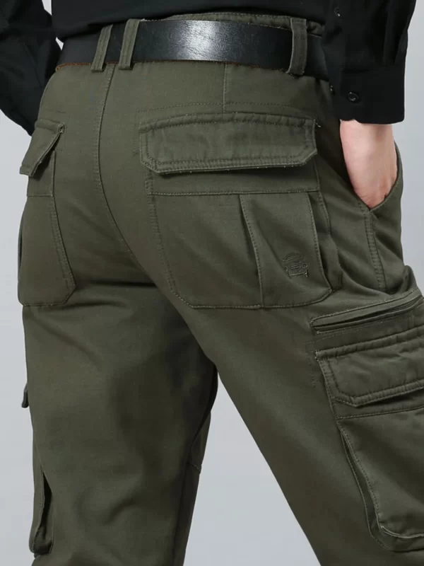 Men's Solid Color Cargo Pants - Image 7
