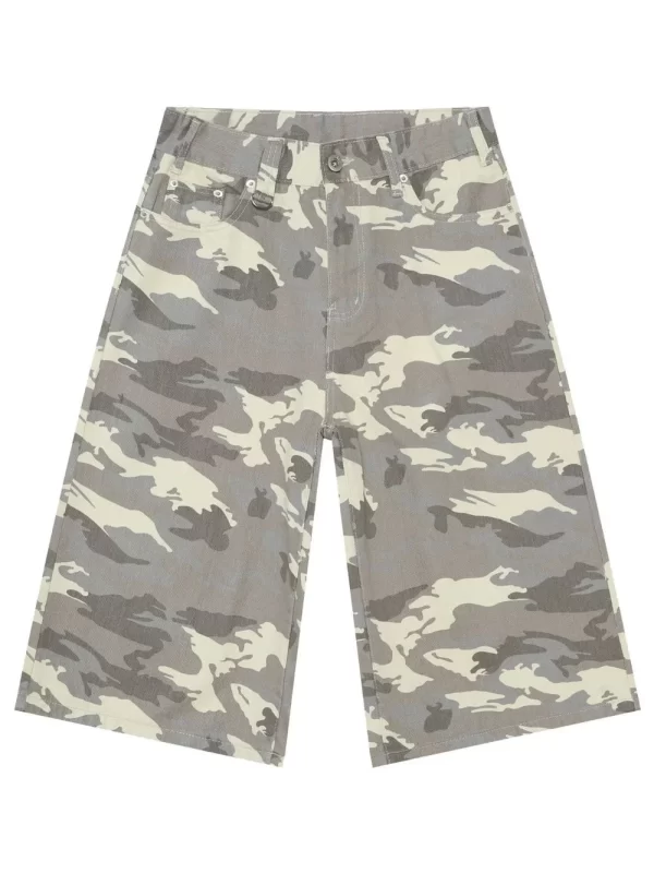 Men's Wide Leg Denim Shorts - Image 2