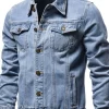 Men's Button Down Long Sleeve Denim Jacket