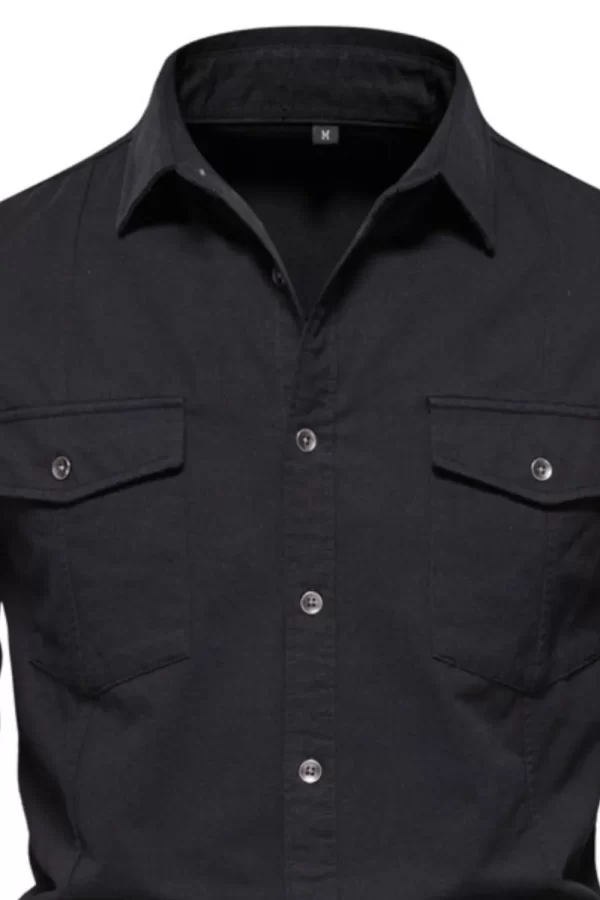 Men's Button Down Collared Neck Shirt - Image 4