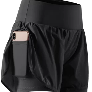 Pocketed High Waist Active Shorts
