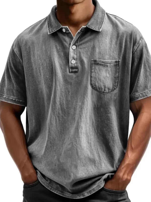 Men's Full Size Collared Neck Short Sleeve Polo Plus Size - Image 10