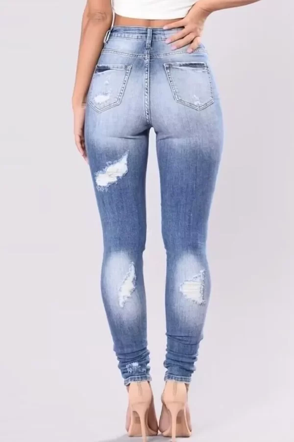 Full Size Distressed Skinny Jeans Plus Size - Image 5