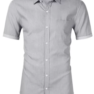 Men's Button Up Short Sleeve Shirt