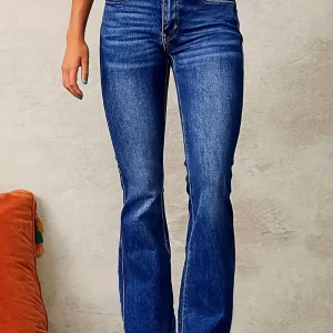 Cat Whisker Washed Bootcut Jeans