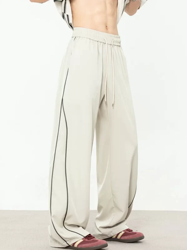 Men's Contrast Straight Sweatpants - Image 7