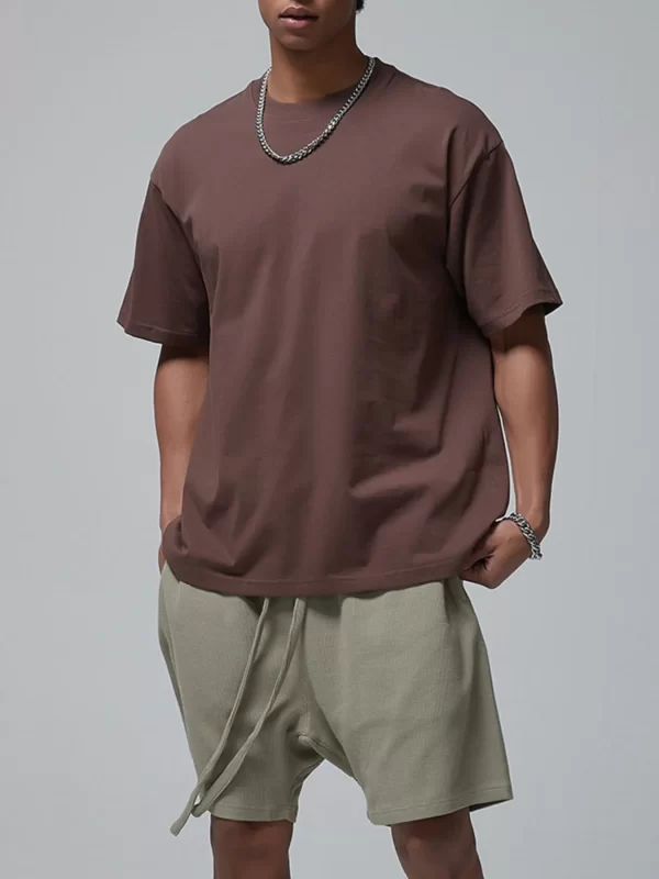 Men's Oversized Casual Round Neck T-Shirt - Image 15