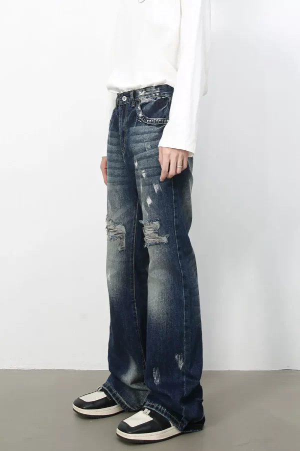 Men's Distressed Jeans - Image 4