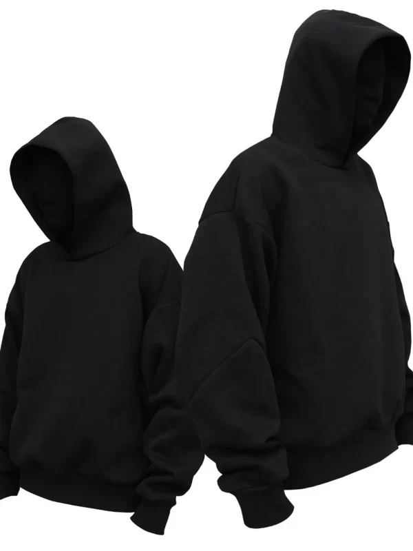 Men's Drop Shoulder Long Sleeve Hoodie - Image 3