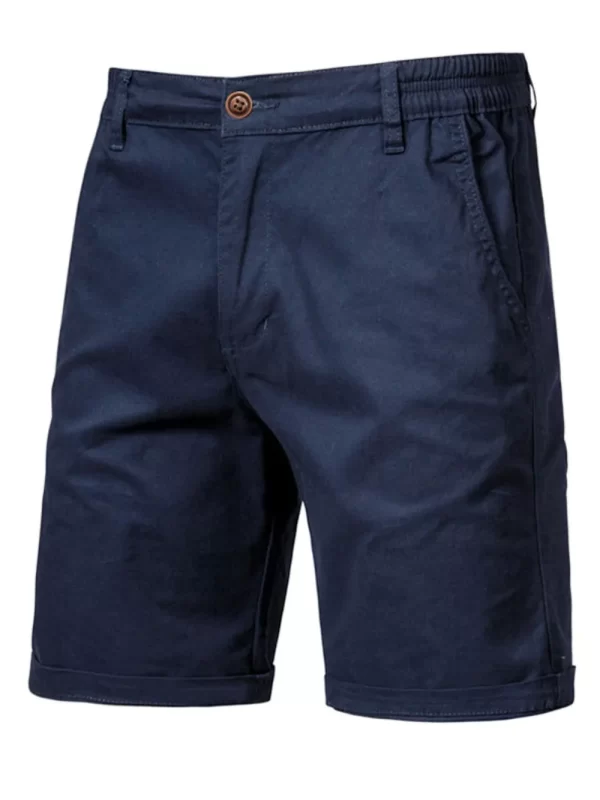 Men's Elastic Waist Shorts with Pockets - Image 6