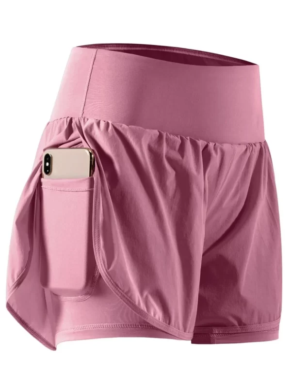 Pocketed High Waist Active Shorts - Image 4
