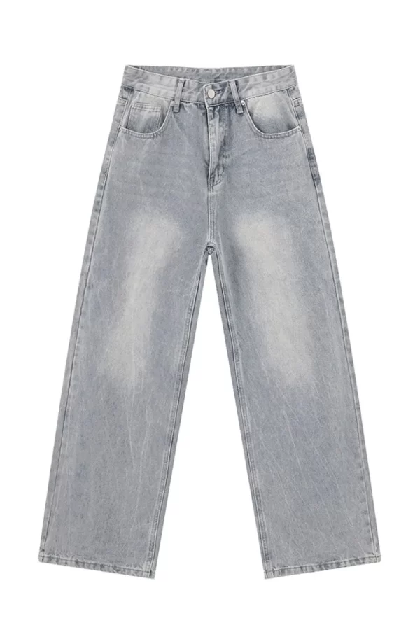 Wide Leg Jeans with Pockets - Image 2