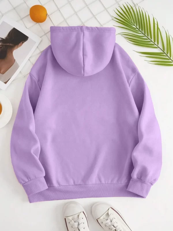 Drawstring Dropped Shoulder Hoodie - Image 23