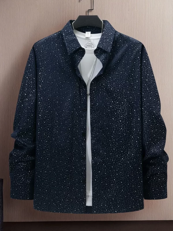 Men's Full Size Button Up Long Sleeve Shirt Plus Size - Image 4