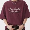 Men's Letter Round Neck Half Sleeve T-Shirt