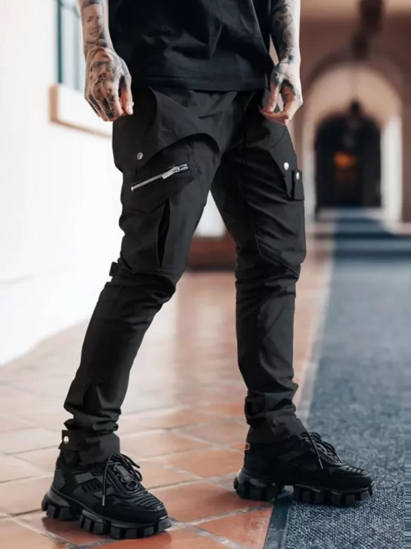 Men's Plus Size Pants with Cargo Pockets - Image 3