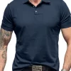 Men's Collared Neck Short Sleeve Polo Shirt