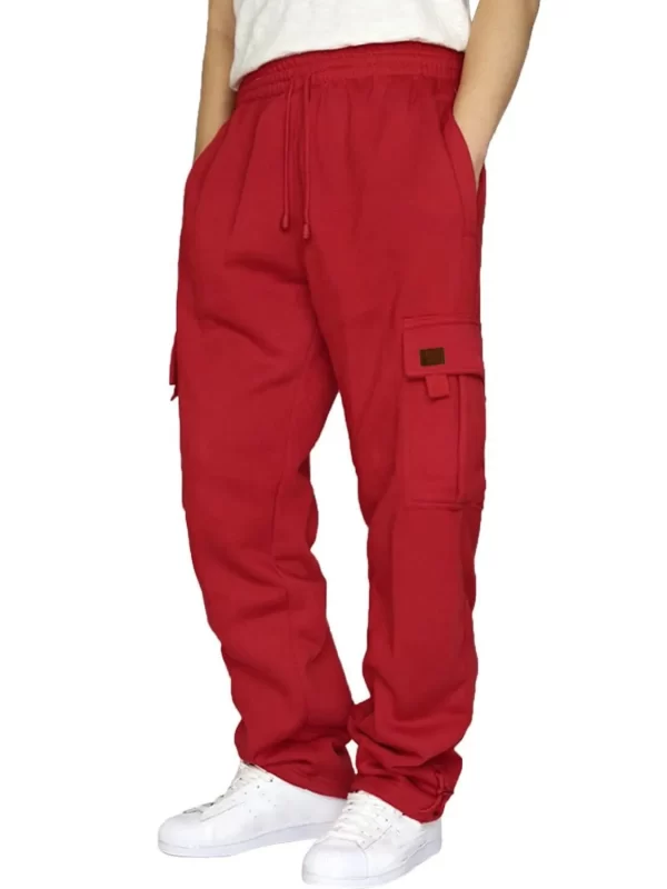 Men's Full Size Drawstring Pants with Pockets Plus Size - Image 3