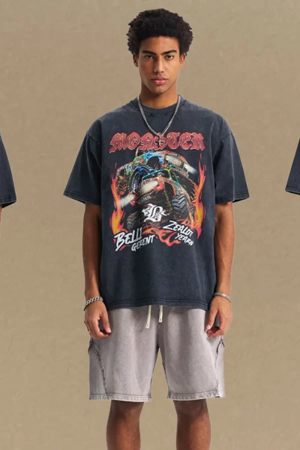 Men's Graphic Round Neck Half Sleeve T-Shirt - Image 7