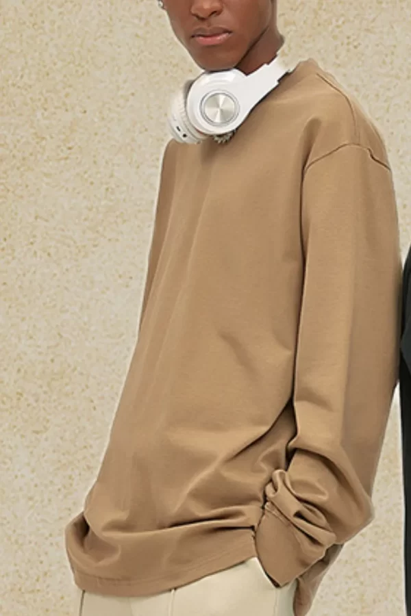 Men's Round Neck Long Sleeve T-Shirt - Image 7