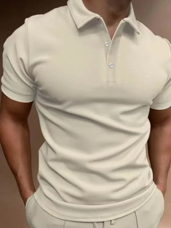 Men's Full Size Collared Neck Short Sleeve Polo Plus Size - Image 3