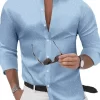 Men's Full Size Button Up Long Sleeve Shirt Plus Size