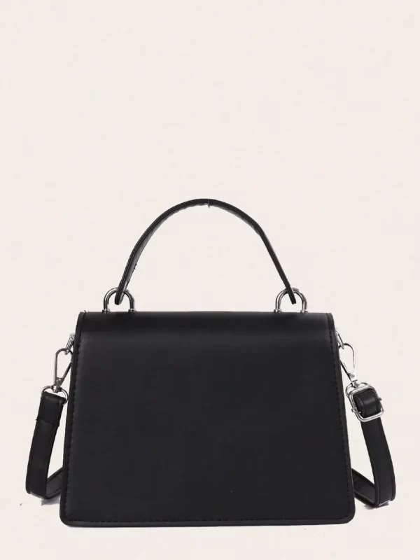 Chain PU Leather Detachable Shoulder Strap Handbag - Image 9