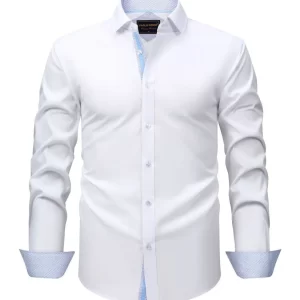 Men's Full Size Basic style Long Sleeve Shirt Plus Size